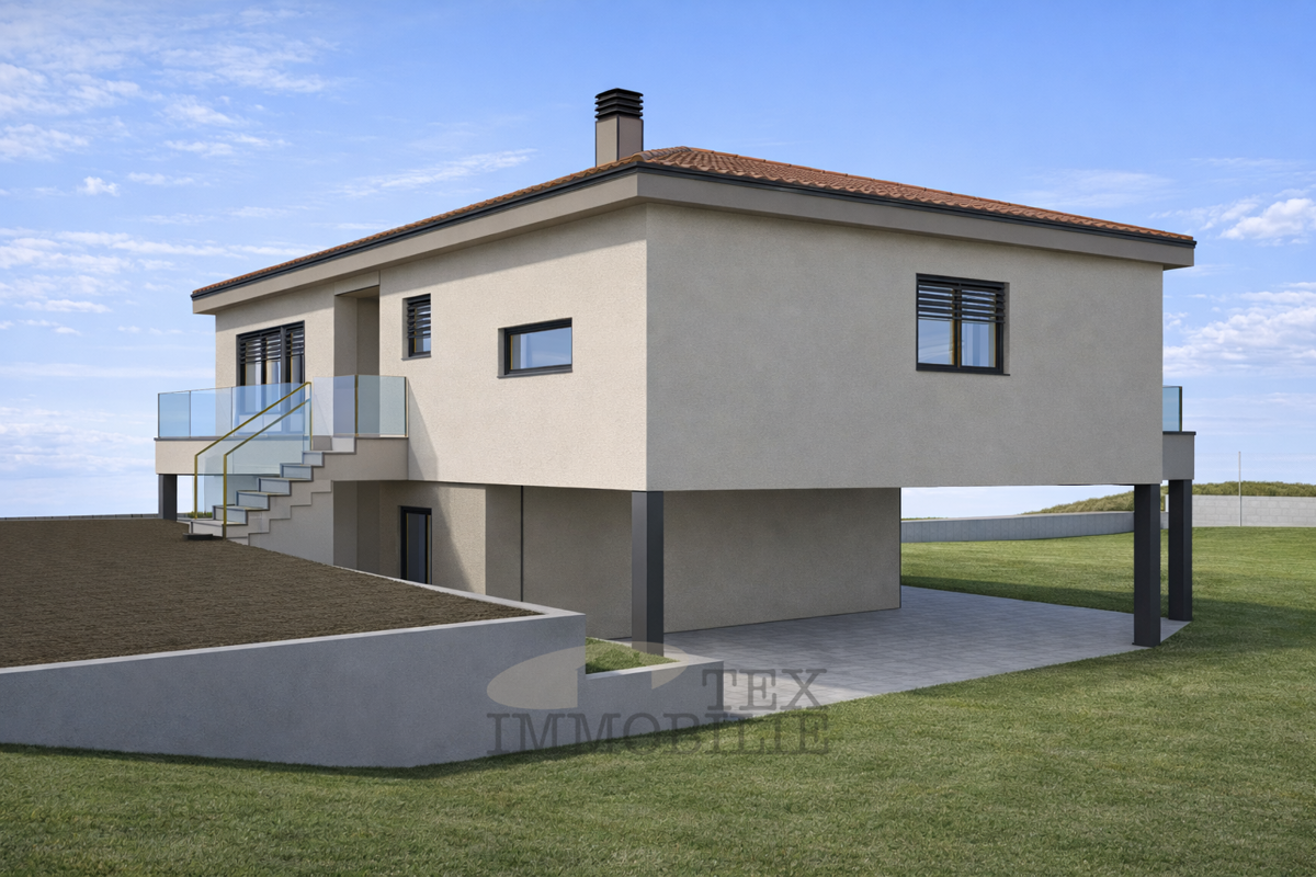 Terreno edificabile con permesso di costruzione – 918 m², a 8 km da Poreč