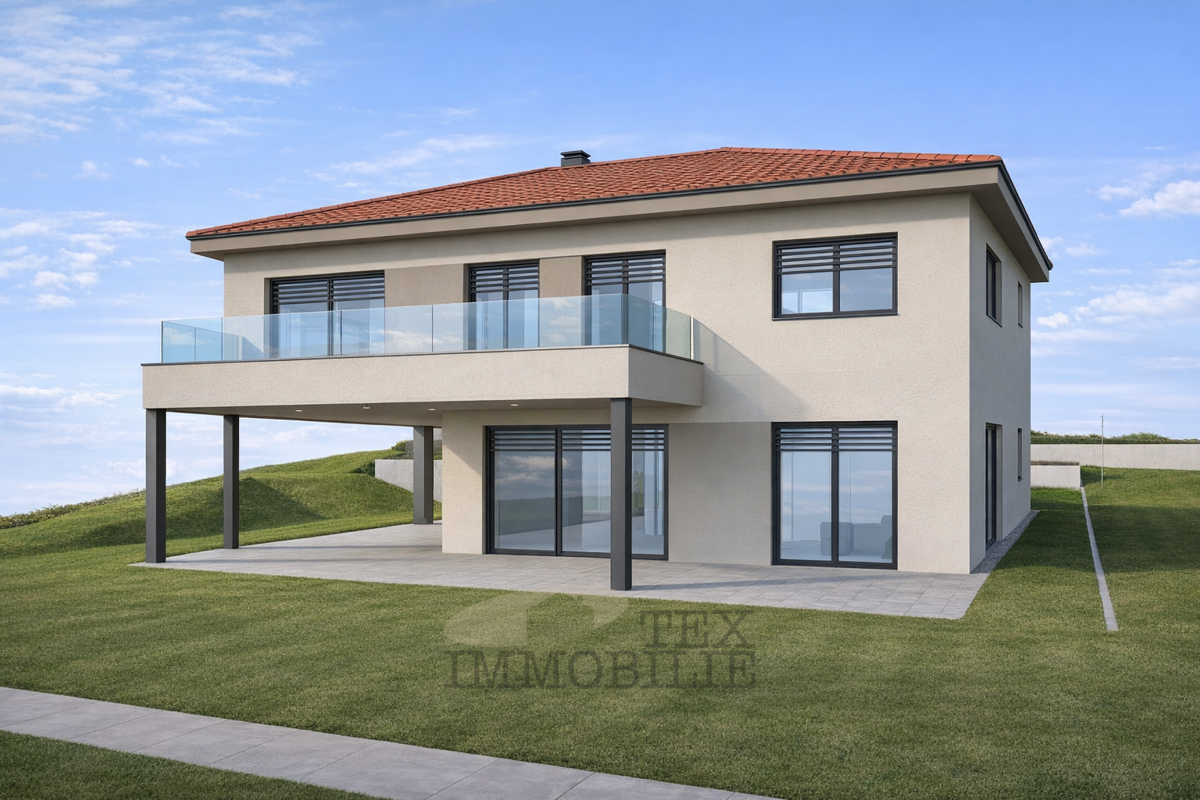 Terreno edificabile con permesso di costruzione – 918 m², a 8 km da Poreč