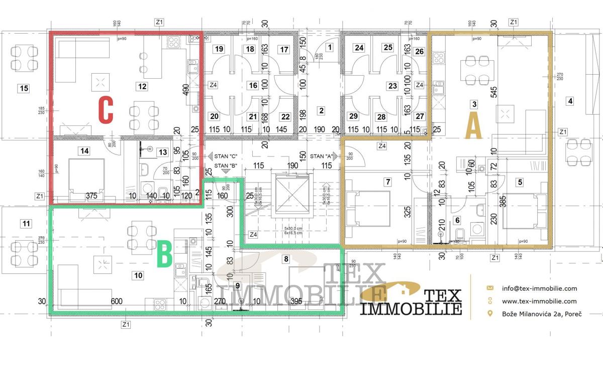 Lussuoso appartamento in ottima posizione vicino al mare, 91,67 m2, A