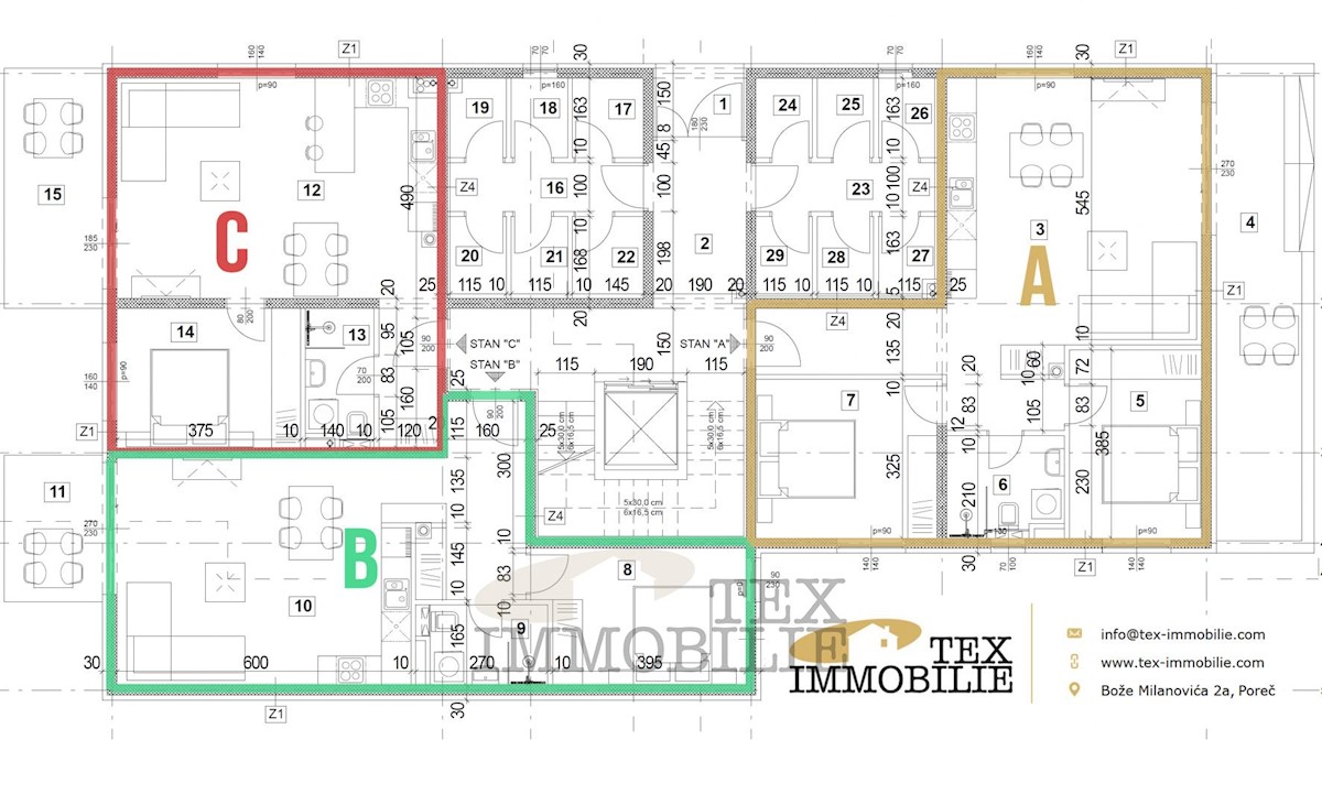 Lussuoso appartamento in ottima posizione vicino al mare, 91,67 m2, A