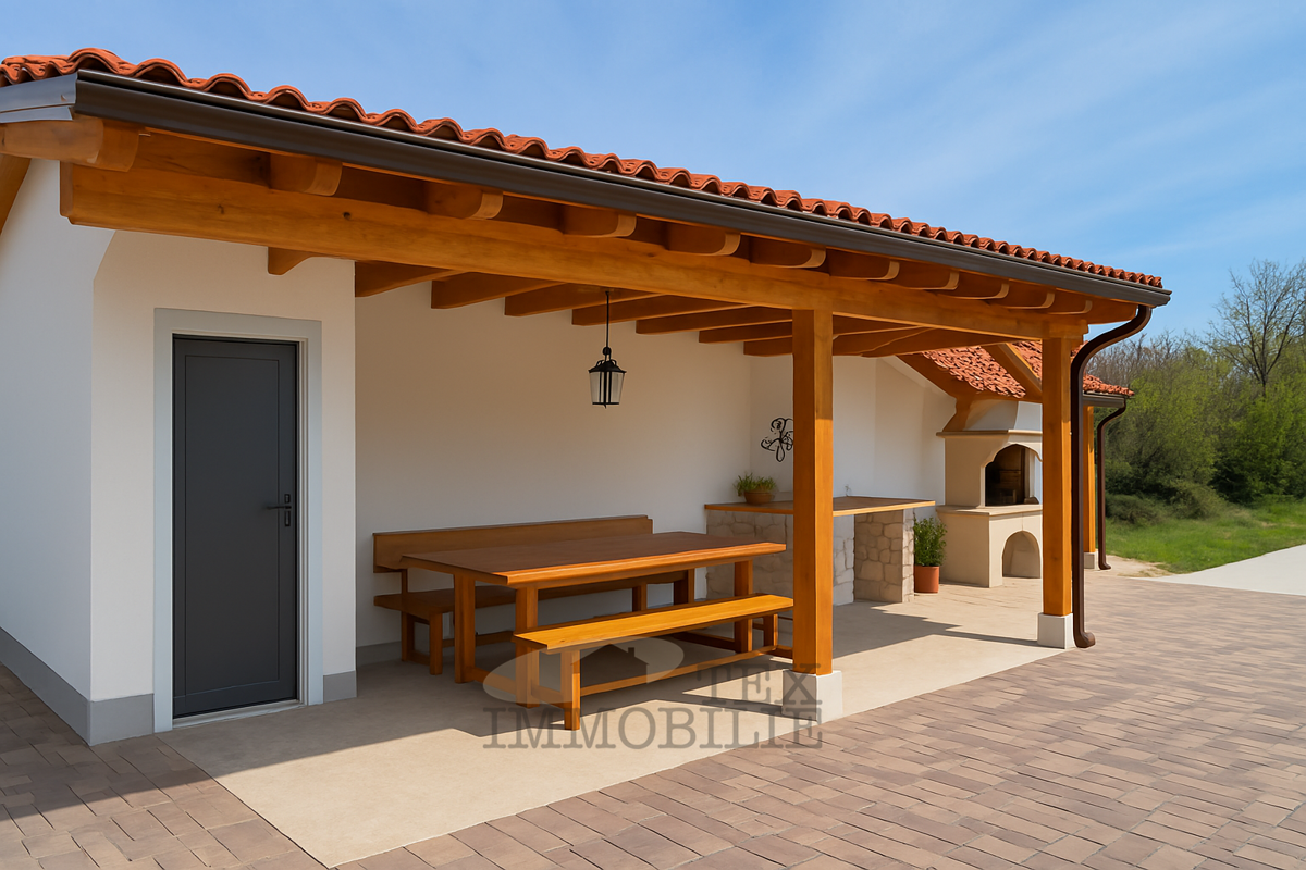 Casa a schiera in pietra con due camere da letto, 65.50m2