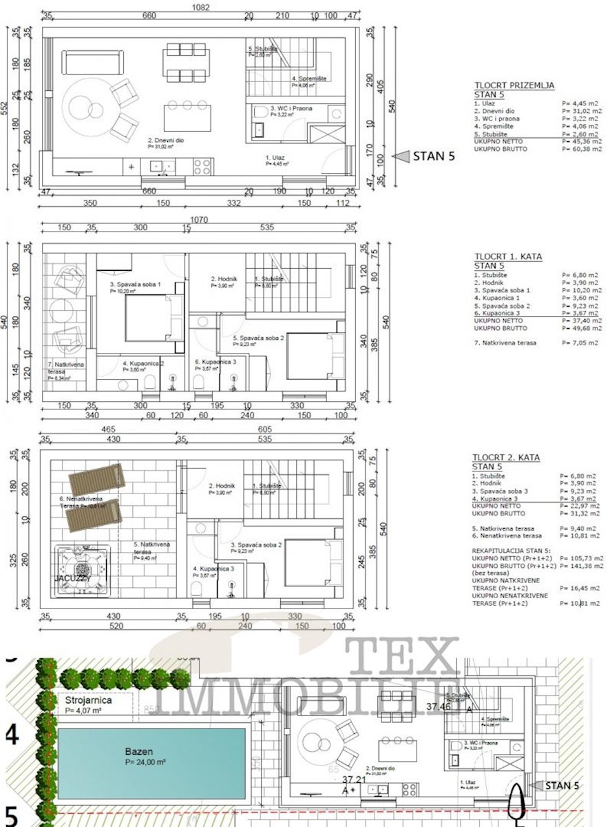 Parenzo, ampio appartamento con piscina e vista mare