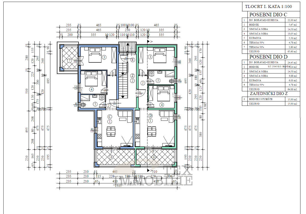 Zona Parenzo, nuovi appartamenti in costruzione - APPARTAMENTO C