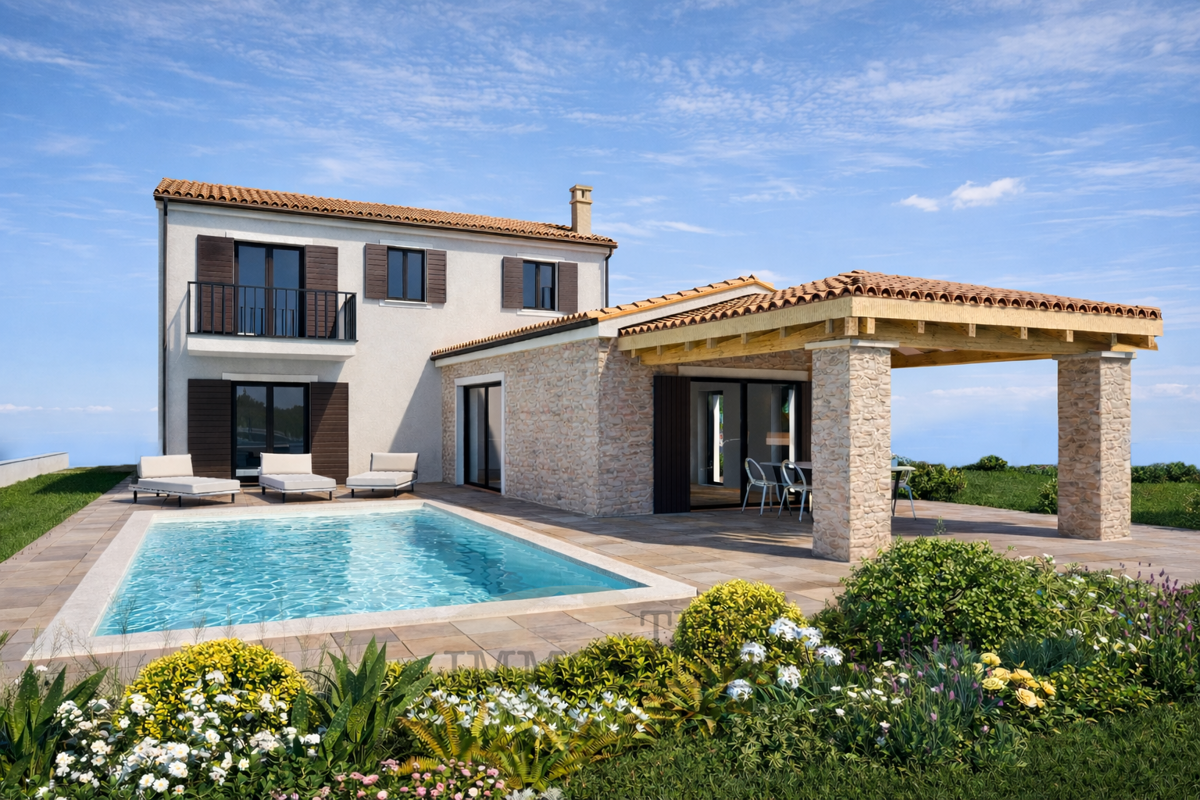 Villa moderna con piscina vicino a Parenzo 