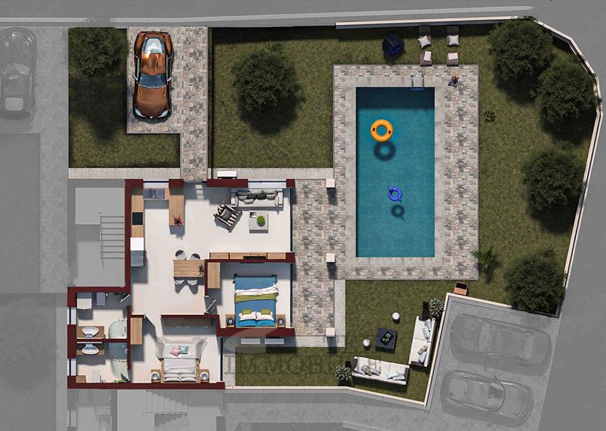 Parenzo, appartamento al piano terra con giardino, 83,42m2