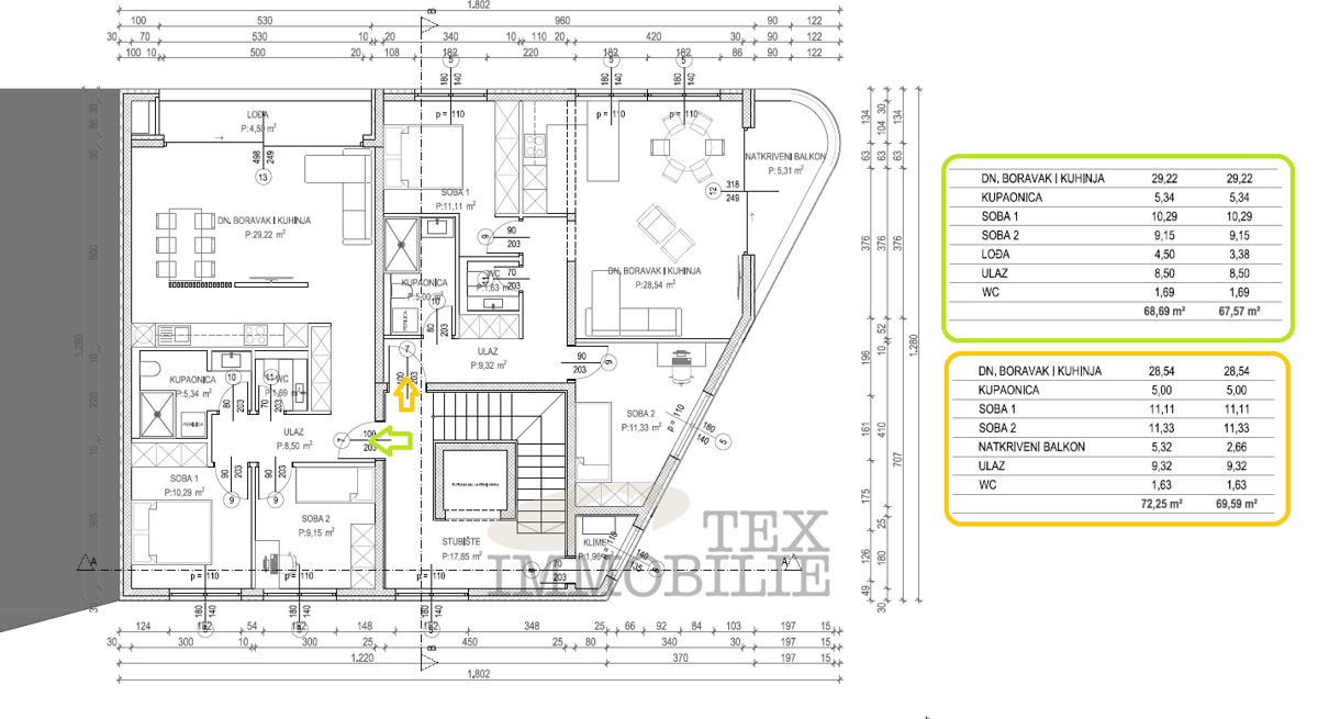Zona di Parenzo – Appartamento con una splendida vista mare