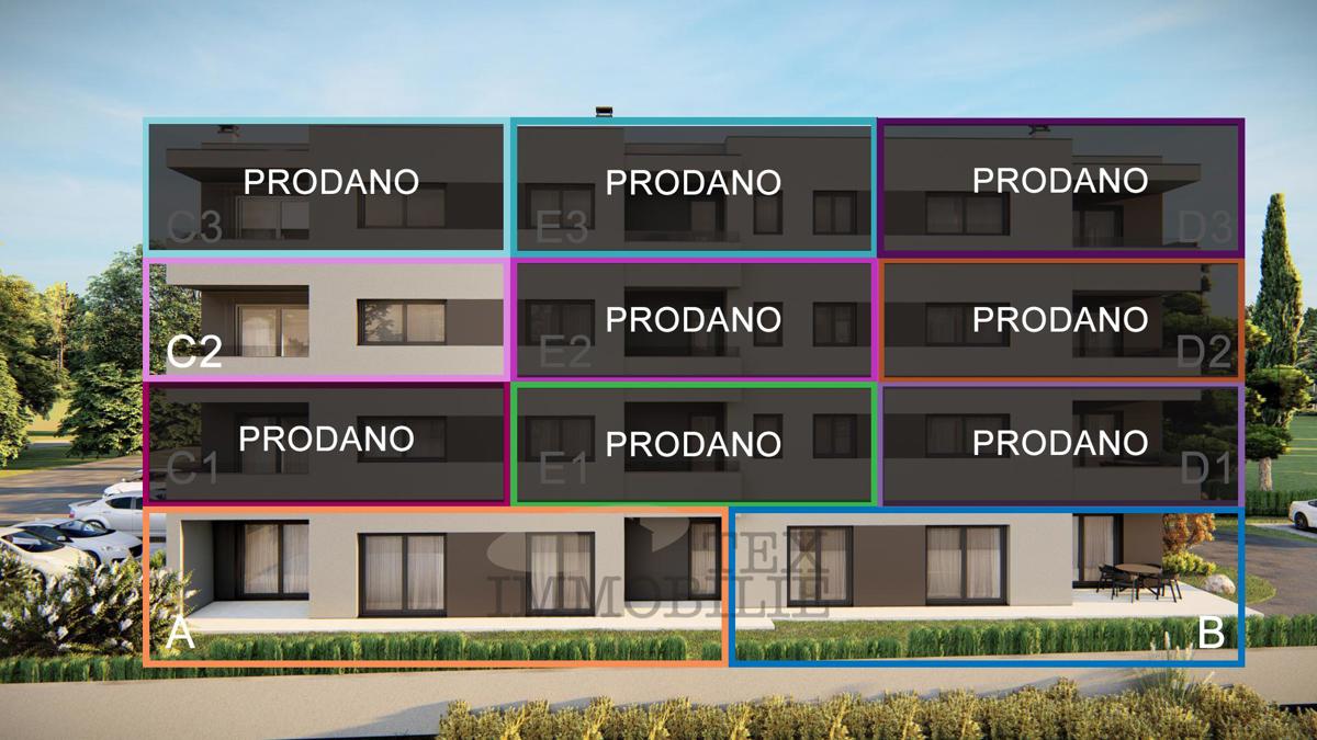 Tar - nuovi appartamenti in costruzione - appartamento A - 88.16 m2