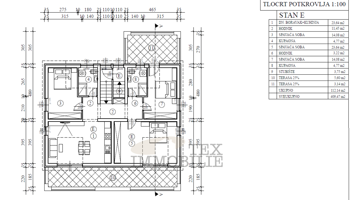 Zona Parenzo, nuovi appartamenti in costruzione - APPARTAMENTO E