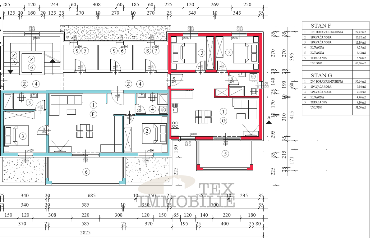 Tar - nuovo appartamento in costruzione - appartamento F - 65,36 mq