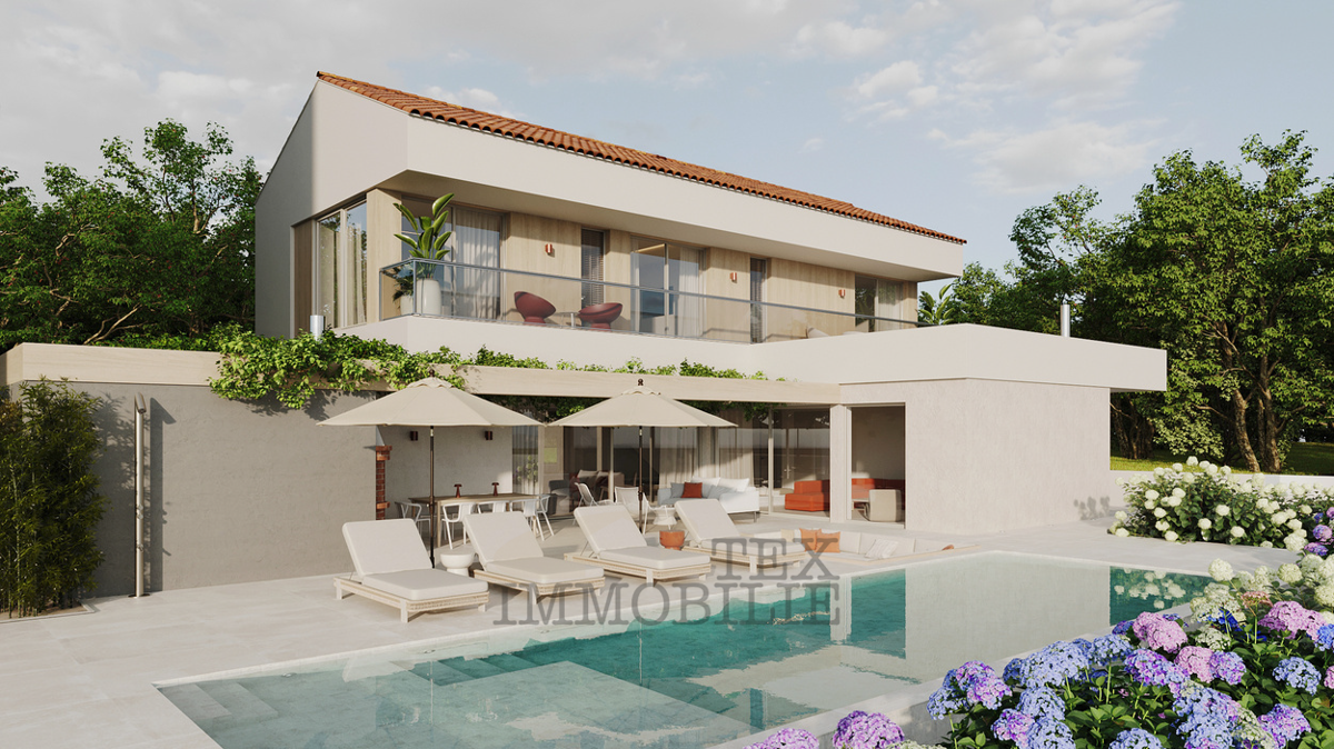 Zona Parenzo, terreno con vista mare con permesso di costruire