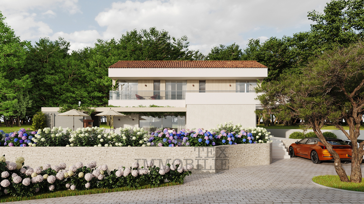 Zona Parenzo, terreno con vista mare con permesso di costruire