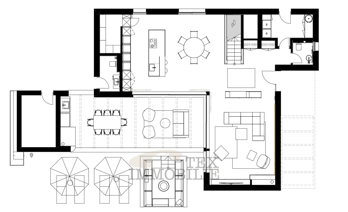 Zona Parenzo, terreno con vista mare con permesso di costruire