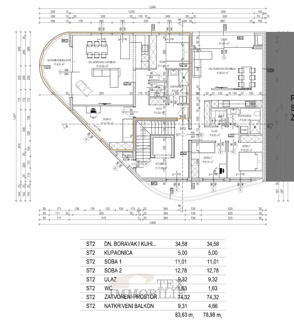 Zona di Parenzo – Appartamento con una splendida vista mare