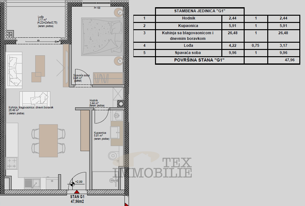 Poreč – Moderno appartamento trilocale a 1 km dal mare – G3
