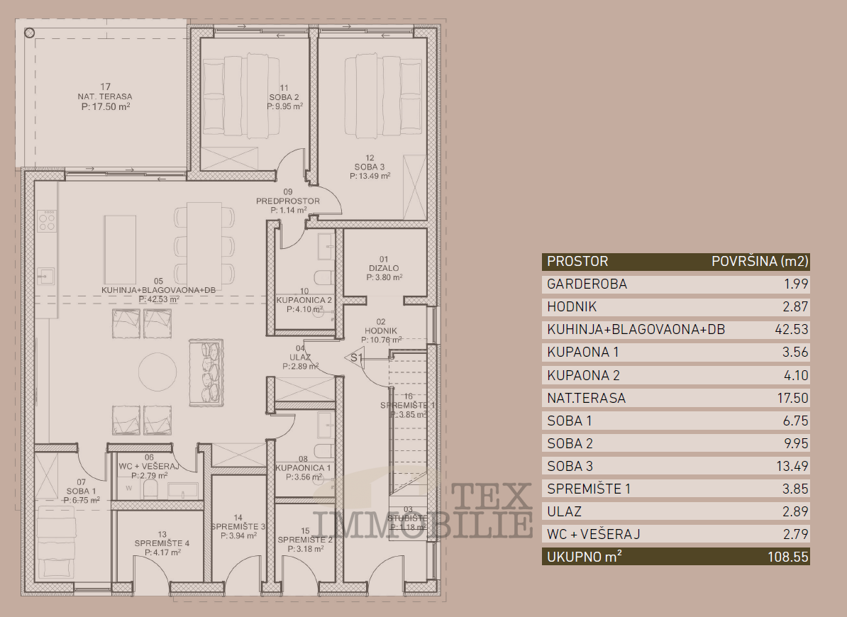 Moderno appartamento al piano terra con giardino privato di 240 m²