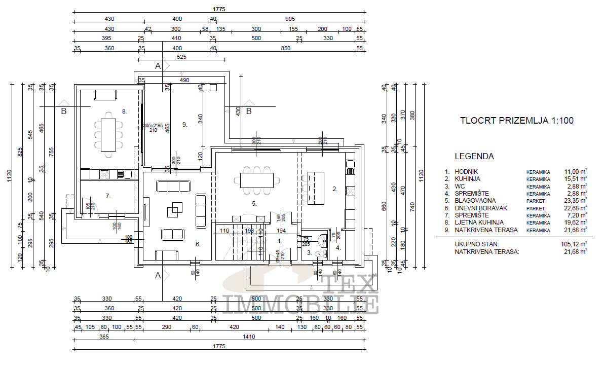 Villa moderna di lusso con piscina in posizione tranquilla, a 7 km da Poreč e dal mare