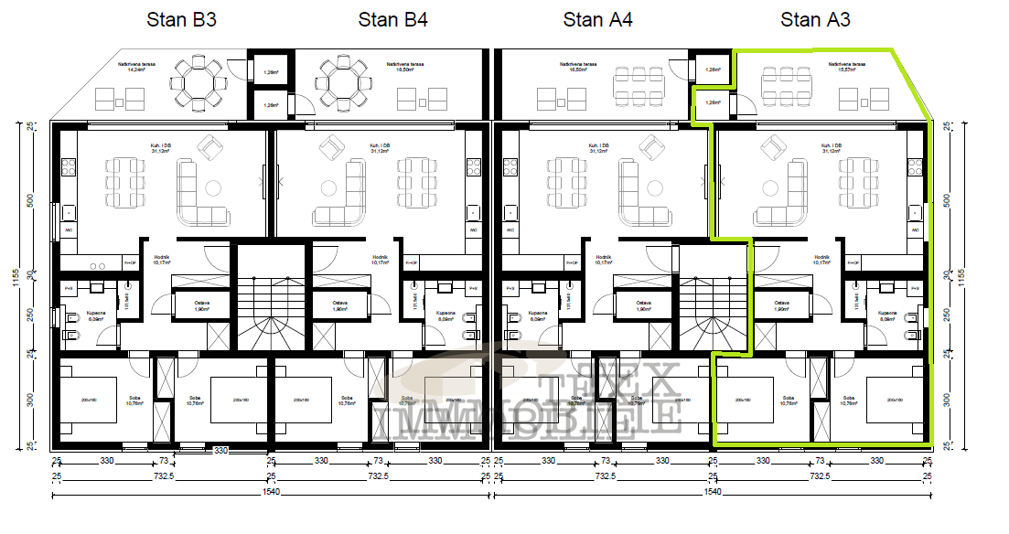 Zona Parenzo, nuovi appartamenti in costruzione