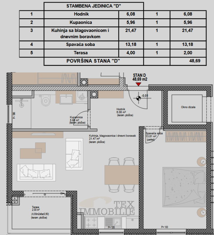 Appartamento moderno al piano terra 48,68 m² – a 1 km dal mare, Poreč