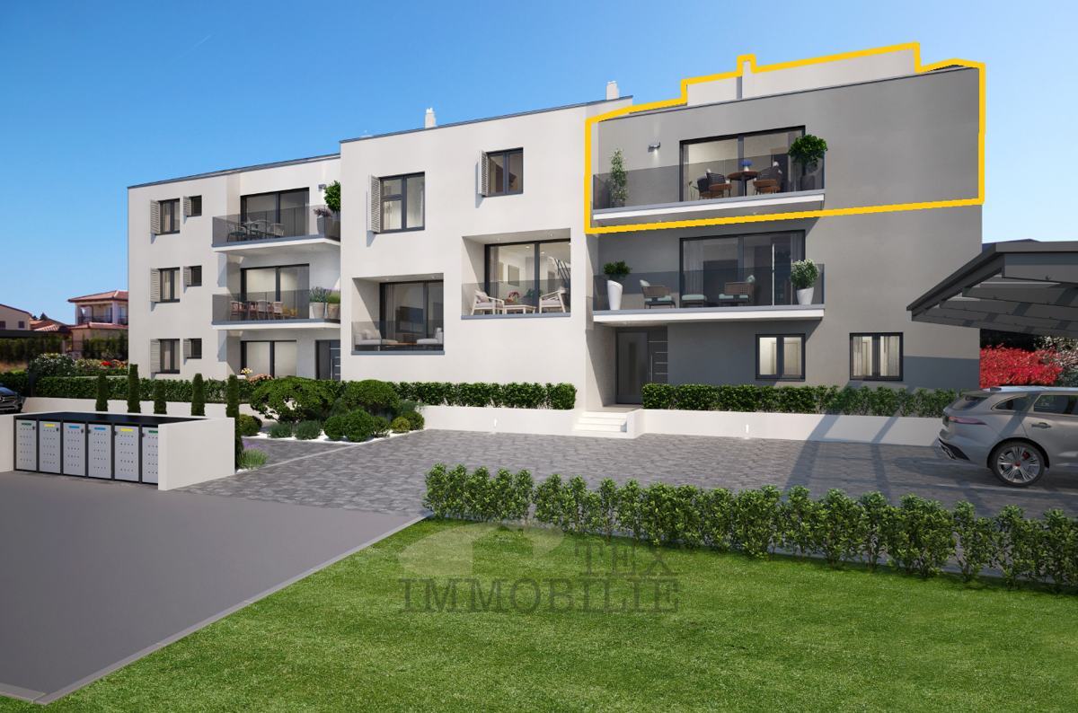 Wohnung mit Meerblick in der Nähe von Poreč –80,62 m²