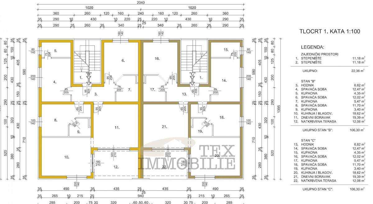 Nuova costruzione - appartamento con tre camere da letto a Parenzo