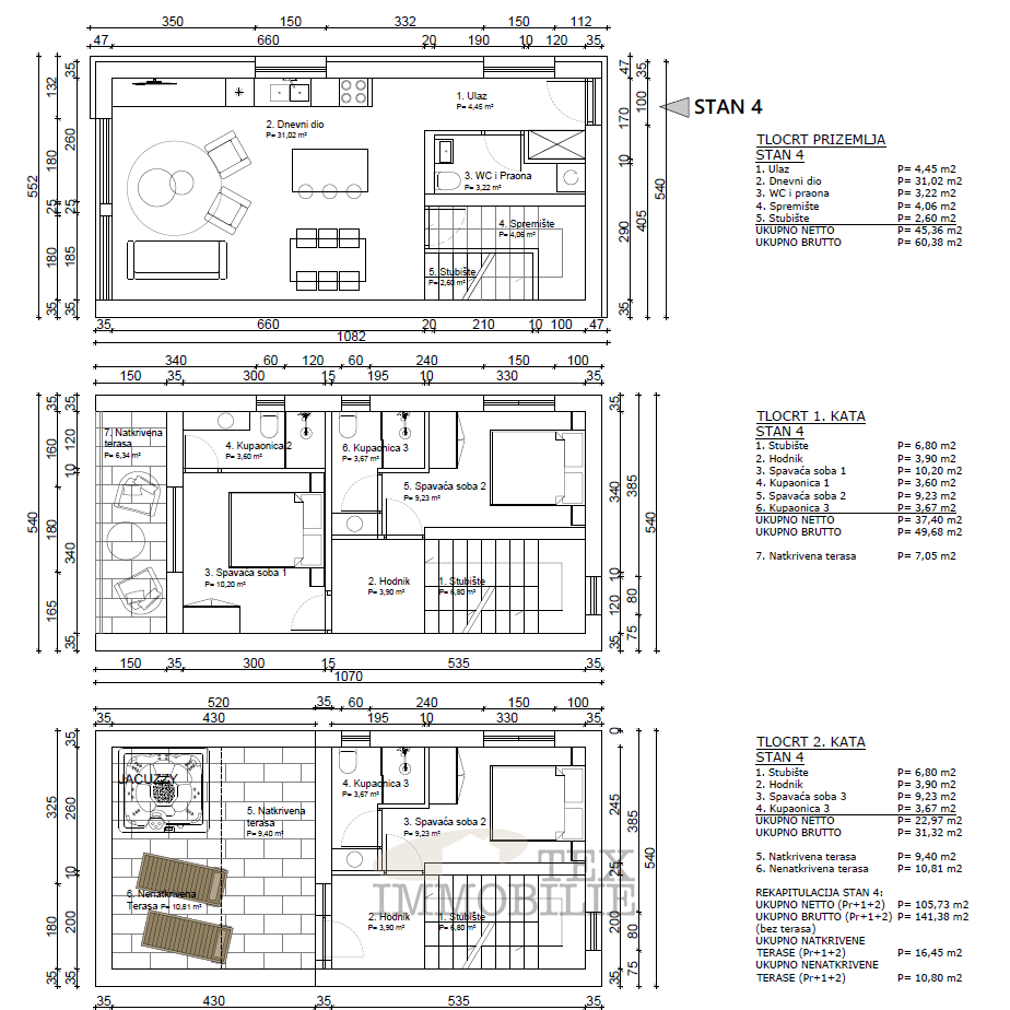 Parenzo, ampio appartamento con vista mare