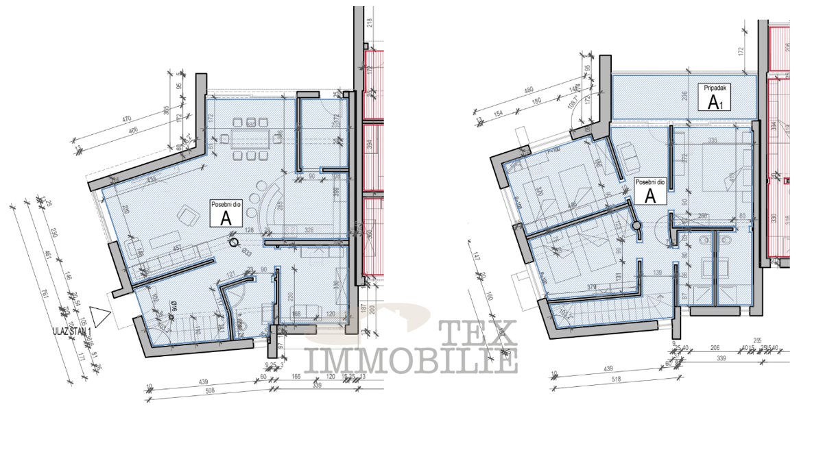 Casa moderna con piscina e vista mare, 158m2