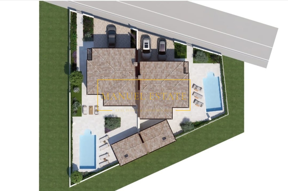 Casa con piscina, nuova costruzione, Buje