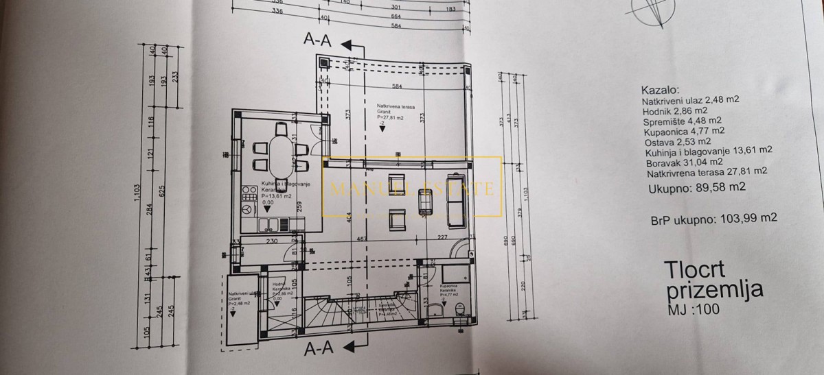 Casa con piscina, nuova costruzione, Buje