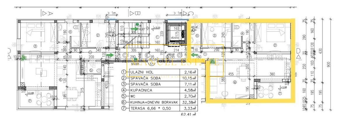 IN VENDITA - APPARTAMENTO MODERNO DI NUOVA COSTRUZIONE (62,40 m²) CON TERRAZZA IN UNA ZONA TRANQUILLA - TAR, VICINO A POREČ, ISTRIA!