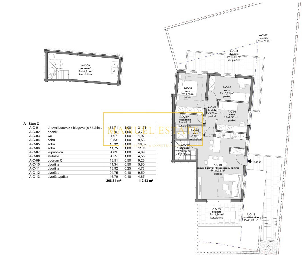 MERAVIGLIOSO APPARTAMENTO DI 112,43 M² CON TRE CAMERE DA LETTO IN UNA POSIZIONE ECCELLENTE A POREČ, A 2 KM DAL MARE, ISTRIA!