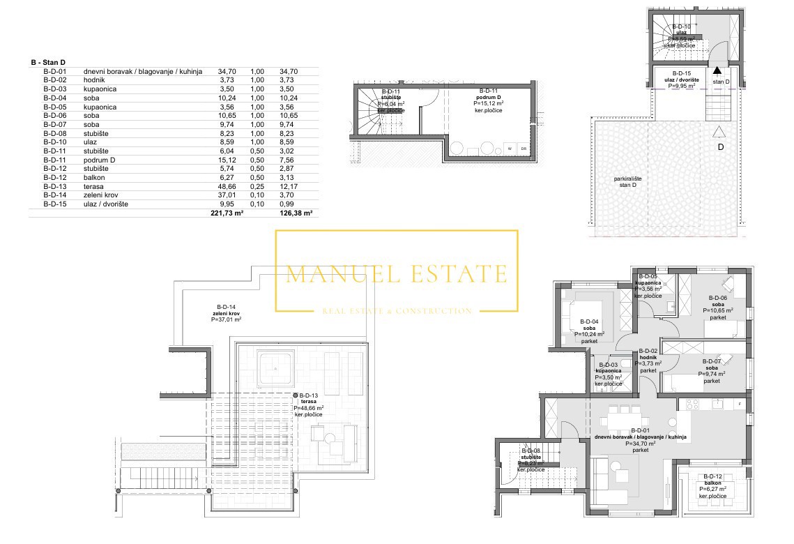 APPARTAMENTO LUXURY ESCLUSIVO DI 126,38 M² CON TERRAZZA PANORAMICA E VISTA MARE A POREČ, ISTRIA!