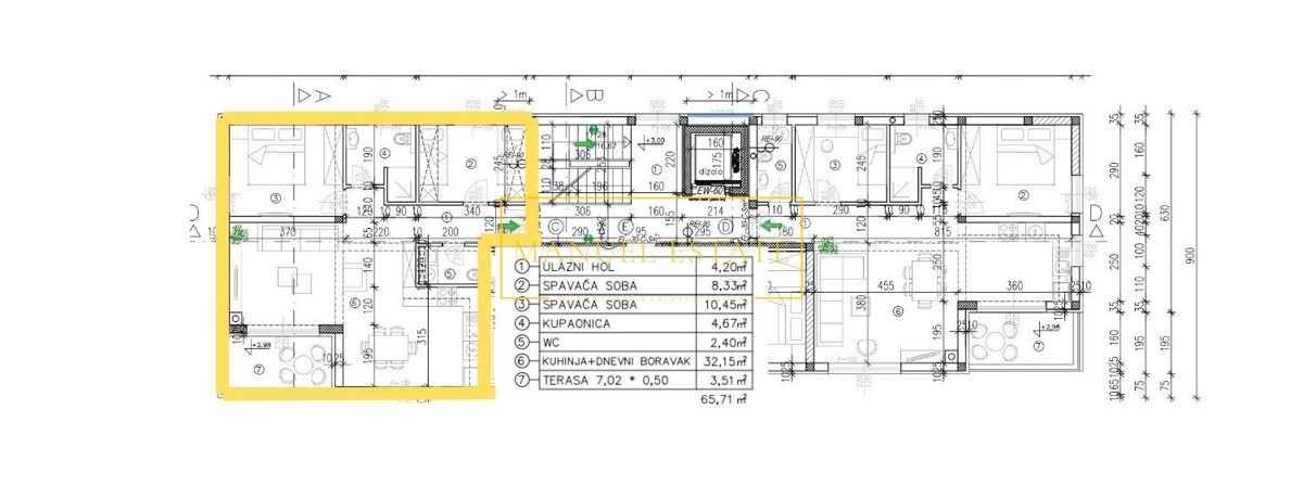 IN VENDITA, APPARTAMENTO, VICINO A POREČ, SECONDO PIANO, 65,71 M2 - ISTRIA, TAR!