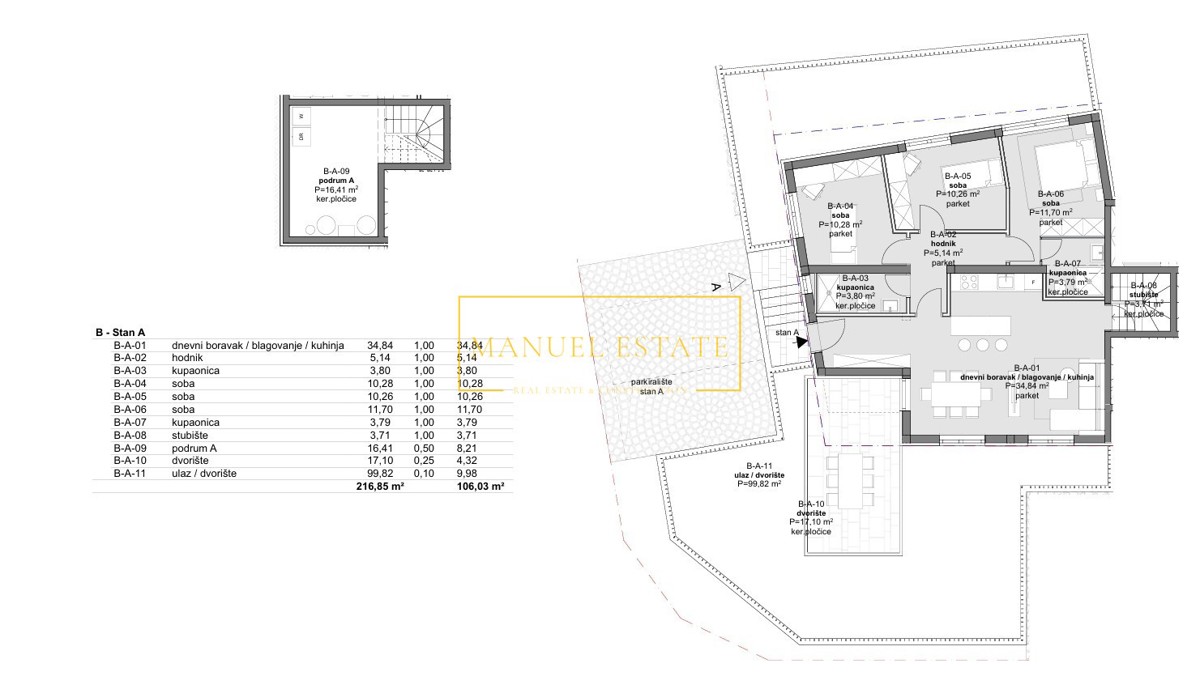 APPARTAMENTO LUXURY 106,03 M² CON 3 CAMERE DA LETTO, INGRESSO PRIVATO, GIARDINO E DUE POSTI AUTO – POREČ, ISTRIA!