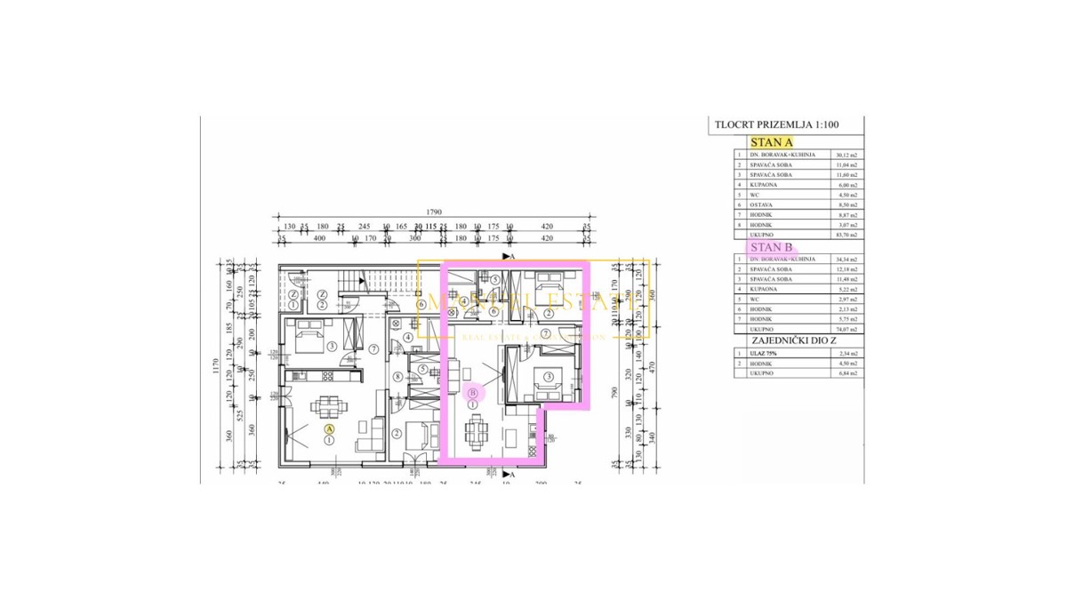 APPARTAMENTO MODERNO IN UN QUARTIERE TRANQUILLO DI POREČ, ISTRIA – VICINO AL MARE, CON UNA TERRAZZA DI 15 m² E UN GIARDINO DI 100 m²!