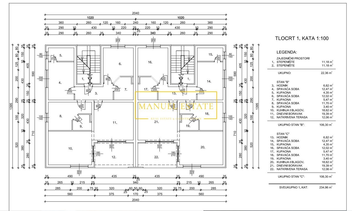 APPARTAMENTO IN VENDITA A POREČ, 113 m², 3 CAMERE DA LETTO, A 600 M DAL MARE!