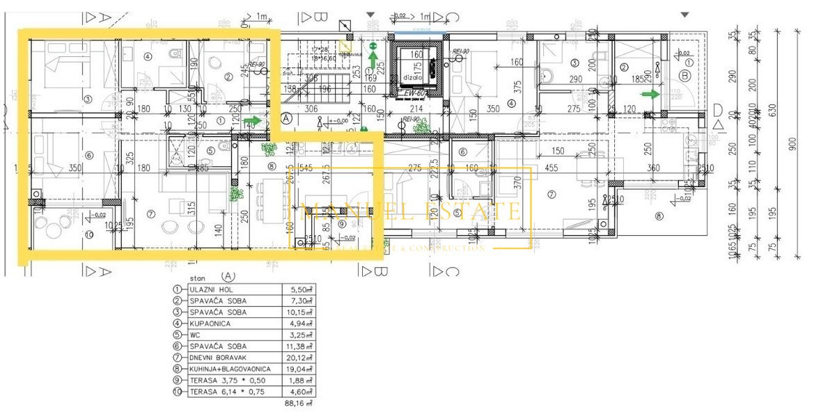 NUOVA COSTRUZIONE – APPARTAMENTO AL PIANO TERRA CON 3 CAMERE DA LETTO E GIARDINO – ISTRIA, TAR, VICINO A POREČ