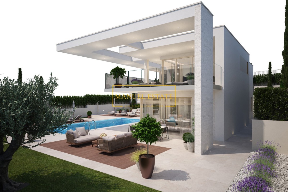 ESCLUSIVA VILLA MODERNA DI 317 M² SU UN TERRENO DI 1000 M² CON VISTA SUL FIUME MIRNA, SUL MARE E SULL'AMBIENTE CIRCOSTANTE - BRTONIGLA, ISTRIA!