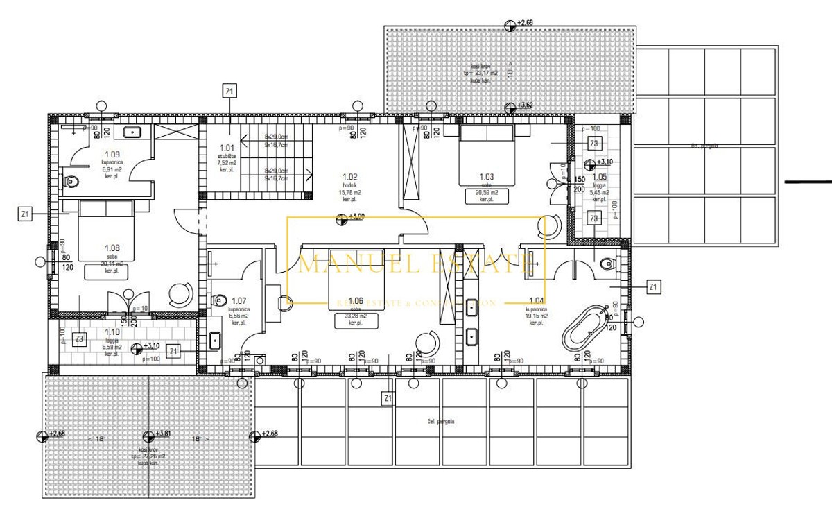 IN VENDITA: VILLA MODERNA IN STILE ISTRIANO, 270 m², PISCINA, NOVIGRAD – BRTONIGLA, ISTRIA