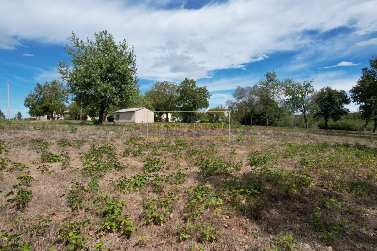 POREČ, DINTORNI – TERRENO EDIFICABILE DI 832 M² PER LA COSTRUZIONE DI UNA CASA!