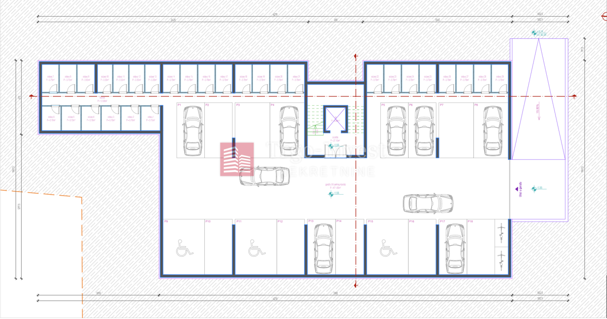 Appartamento Centar, Slavonski Brod, 53,45m2