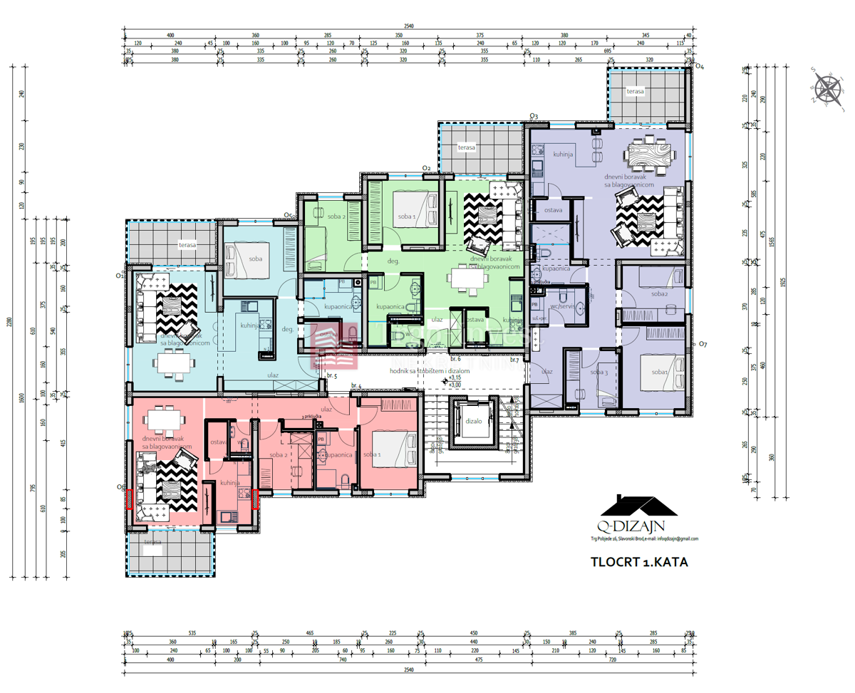 Appartamento Naselje Zrinski-Frankopana, Slavonski Brod, 61,57m2