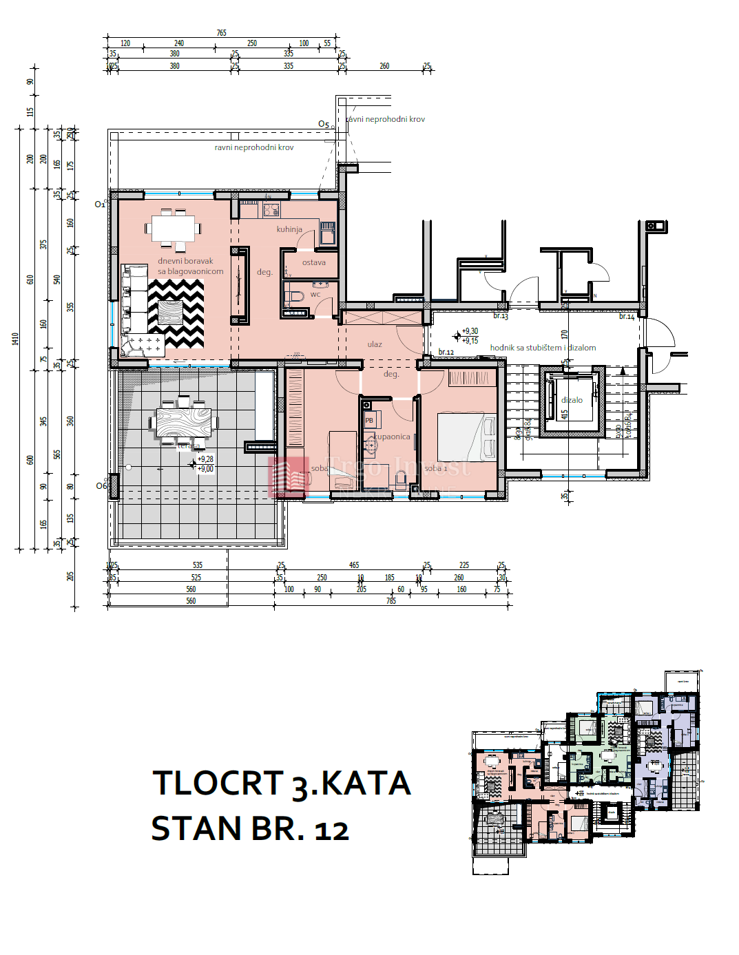 Appartamento Naselje Zrinski-Frankopana, Slavonski Brod, 77,10m2
