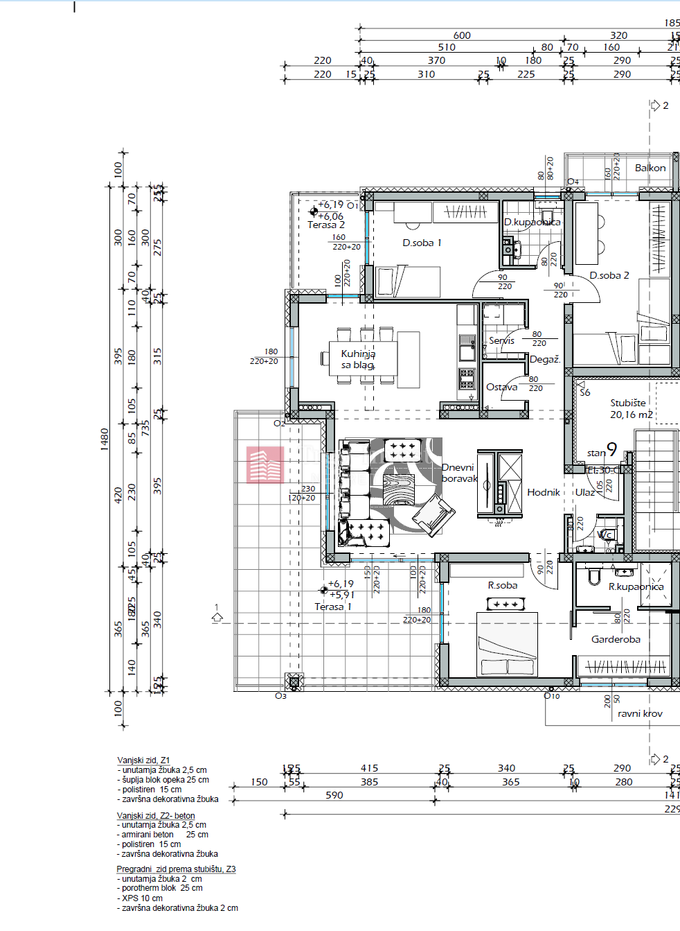 Appartamento Budainka, Slavonski Brod, 126,38m2