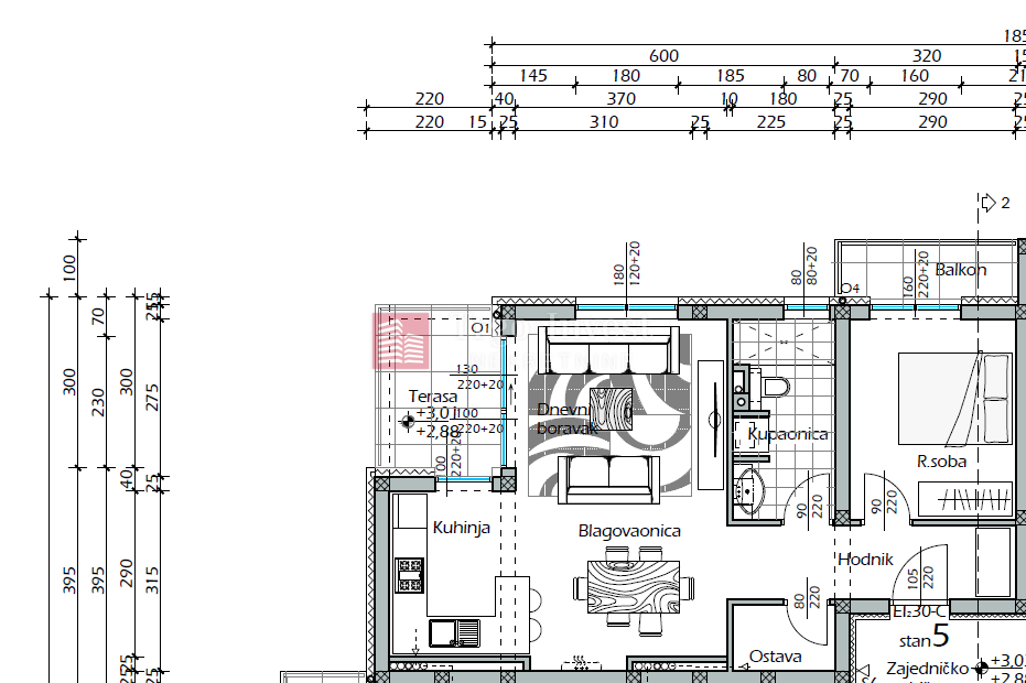 Appartamento Budainka, Slavonski Brod, 57,87m2