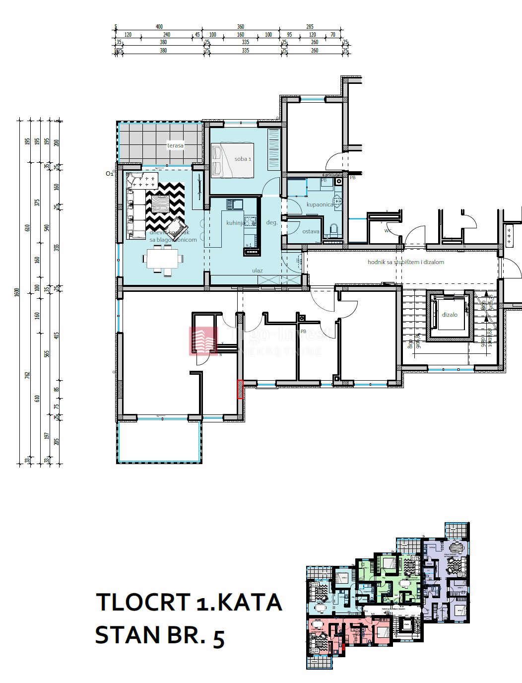 Appartamento Naselje Zrinski-Frankopana, Slavonski Brod, 58,10m2