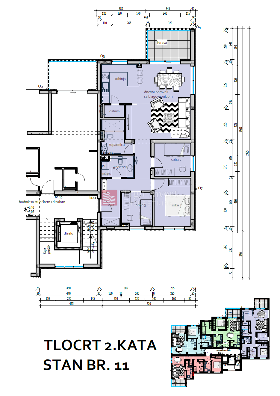 Appartamento Naselje Zrinski-Frankopana, Slavonski Brod, 85,22m2