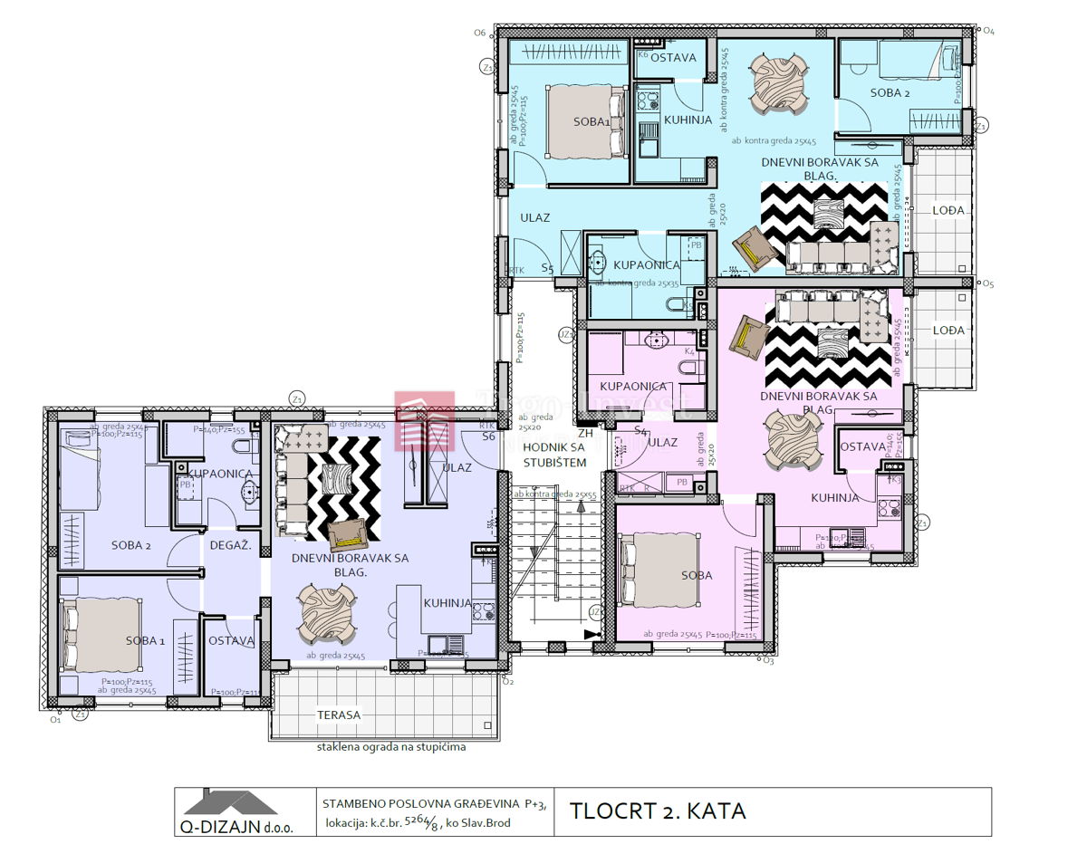 Appartamento Naselje Zrinski-Frankopana, Slavonski Brod, 54,63m2