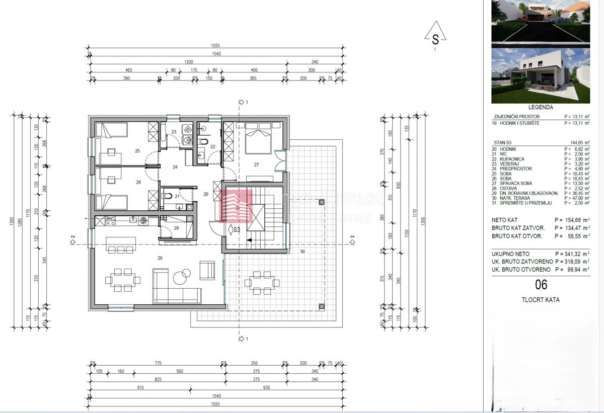 Appartamento Jelas, Slavonski Brod, 126,79m2