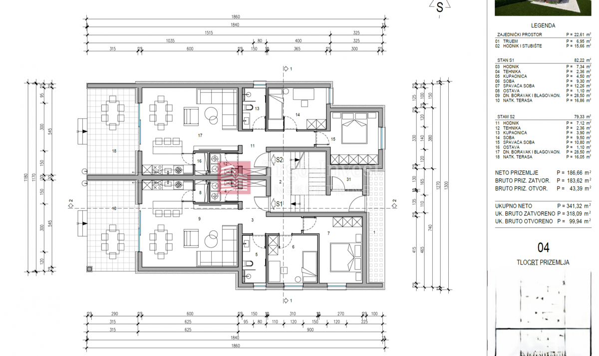 Appartamento Jelas, Slavonski Brod, 126,79m2