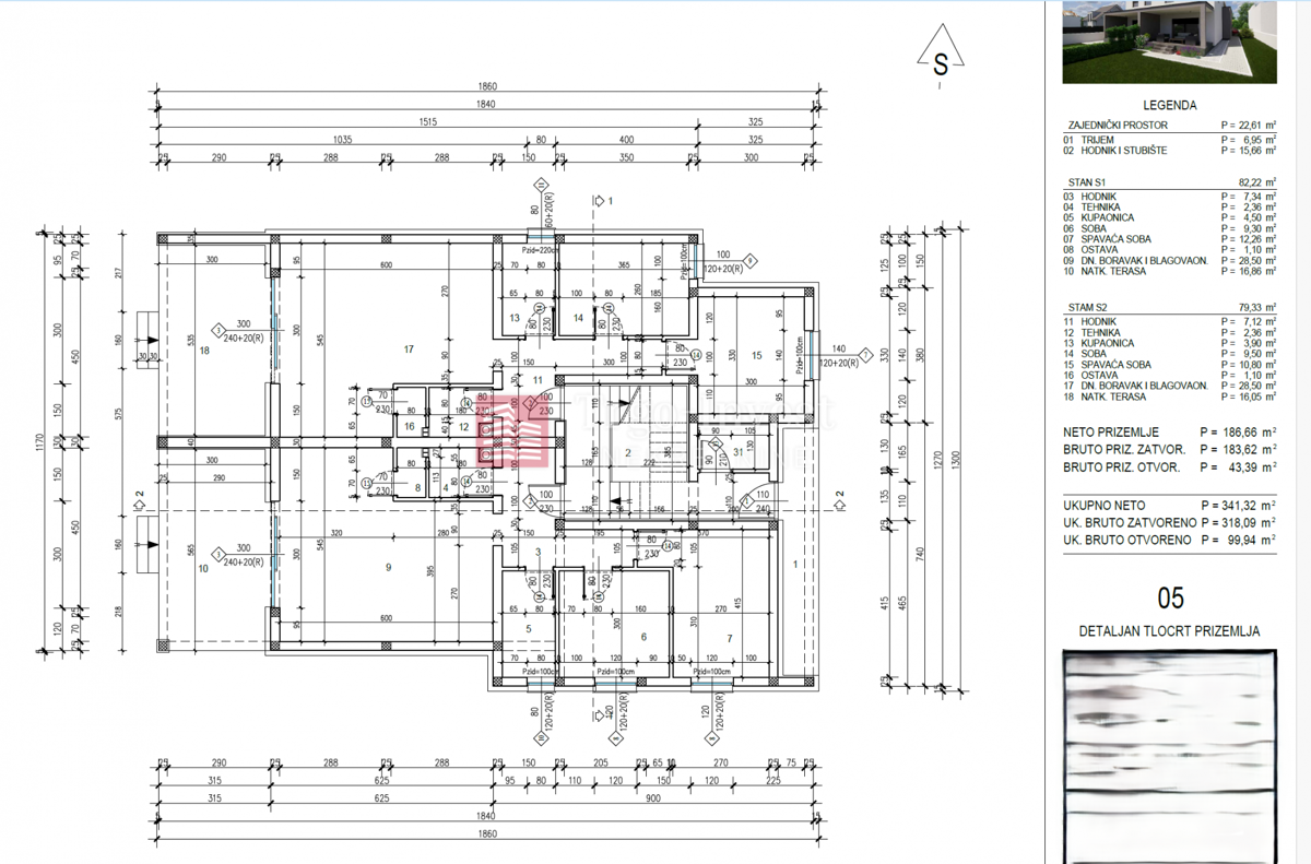 Appartamento Jelas, Slavonski Brod, 126,79m2